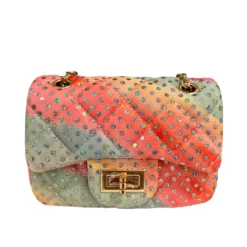 Lola + The Boys Watercolor Sparkle Coco Purse